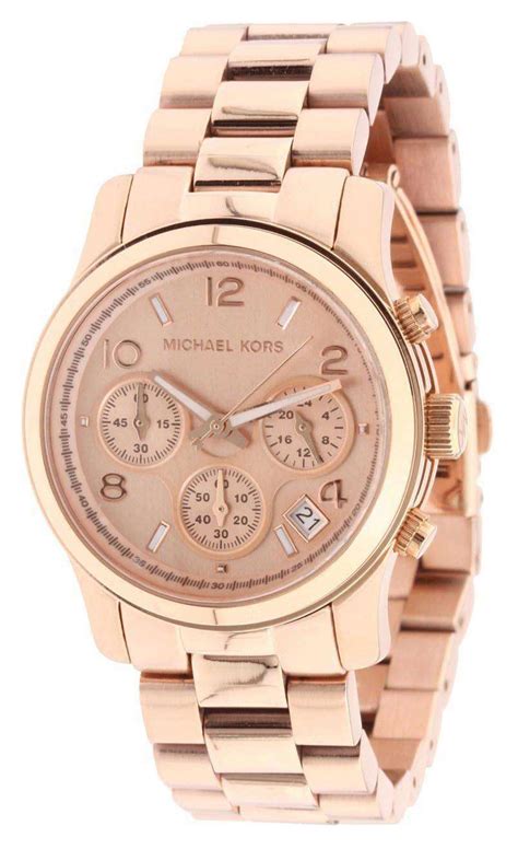 Michael Kors Chronograph Runway Rose Gold Watch MK5128 